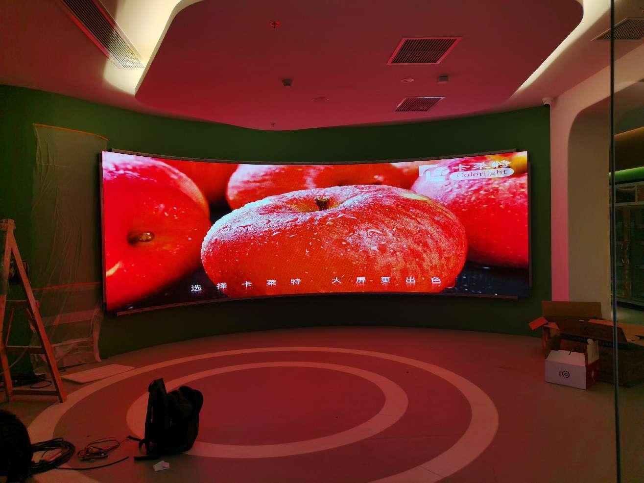 展示创新，引领未来！田禾仓展厅LED显示屏智能中控系统设计安装服务找成都翱贝科技！