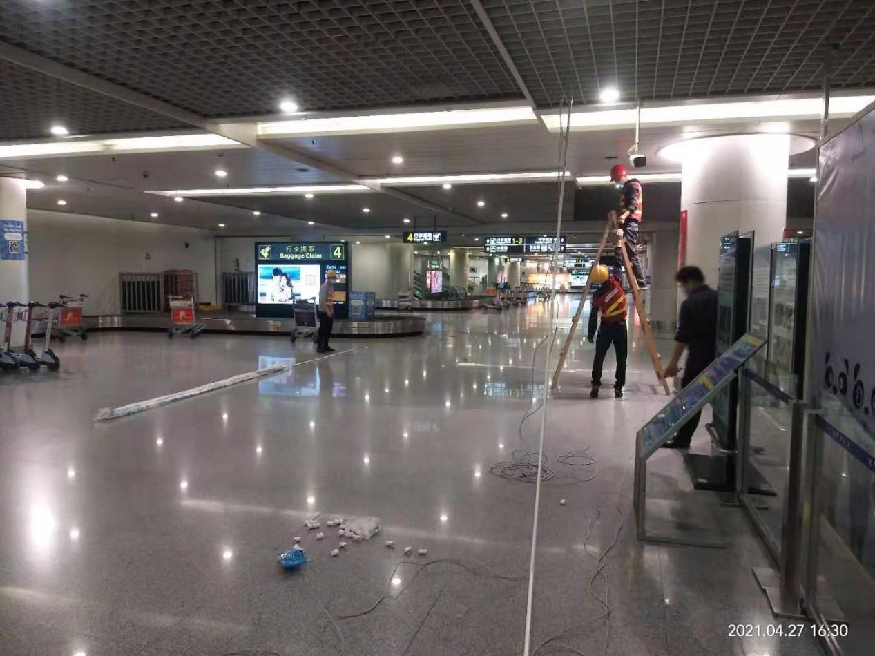 成都双流机场T1航站楼国际到达区人脸识别监控项目