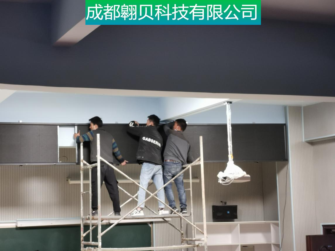 四川成都汶川雁门小学单色彩色LED屏项目全过程实图